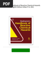 Ebooks File Bretherick's Handbook of Reactive Chemical Hazards 8 Ed. Eighth Edition Urben P.G. (Ed.) All Chapters