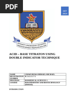 Acid Base Titration