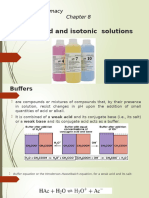 Buffered and Isotonic Solutions - Lec