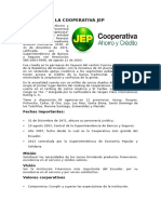 Historia de La Cooperativa Jep