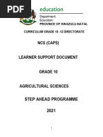 Agric SC Grade 10 Step Ahead Learner Support Document Activities