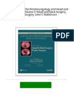 [Ebooks PDF] download Scott-Brown’s Otorhinolaryngology and Head and Neck Surgery: Volume 3: Head and Neck Surgery, Plastic Surgery John C Watkinson full chapters