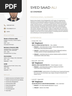 Syed Saad Ali CV