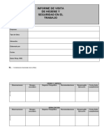 INFORME DE VISITA DE HIGIENE Y SEGURIDAD