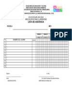 6 Lista de Asistencia