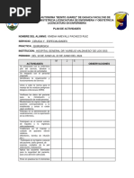 Plan de Atividades Cirugia y Especialidades