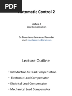 Lecture - 5 - Lead - Compensation Design by The Time Response Method1