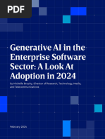 Generative AI in The Enterprise Software Sector - A Look at Adoption in 2024 DoR