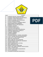 DAFTAR NAMA KELAS