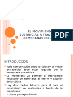 Movimiento de sustancias a través de membranas