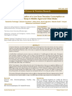 An Exploratory Evaluation of A Low Dose Theanine Consumption On Improving Sleep in Middle-Aged and Older Males