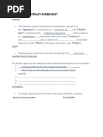 Freelance Contract Agreement