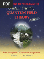 Solutions To Problems For Student Friendly Quantum Field - Robert D - Klauber - 1st - , 2014 - Sandtrove Press - Anna's Archive