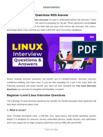 Top 70 Linux Interview Questions (2024) - GeeksforGeeks