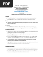 School Policy On Use Social Media - Lumbo Es