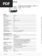 Schneider Electric - Miniature Circuit Breaker Acti 9 XC60 MCBs - A9N4P40C