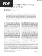 American J Political Sci - 2008 - Barabas - Estimating The Causal Effects of Media Coverage On Policy Specific Knowledge