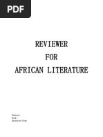 African Literature Reviewer