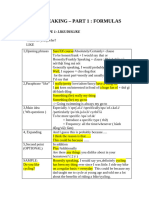 Speaking Formulas Part 1