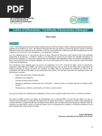 Lettre D'information "Certificats D'économies D'énergie": Éditorial