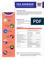 Tile Adhesive Data Sheet