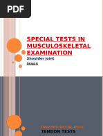 Special Tests in Musculoskeletal Examination 