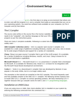 C programming Environment setup 