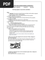 The Living Organisms Characteristics and Habitats Edited