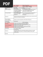 Lesson Plan Week 4