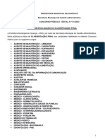 23 - Edital de Divulgação de Classificação Final