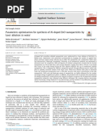 Parameters Optimization For Synthesis of Al-Doped ZnO Nanoparticles by Laser Ablation in Water