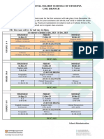 First Semster Exam Schedule 2