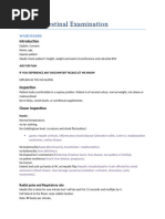 Gastrointestinal Examination OSCE Note