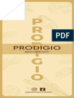 Menú Prodigio - 2024