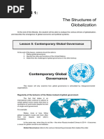 Lesson 5 Contemporary Global Governance