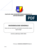 Notes UE Microbiologie Générale L1 UNIKIN 024