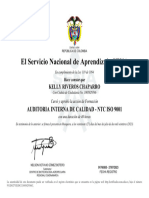 Auditoria Interna de Calidad - NTC Iso 9001