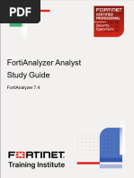 FCP Sec Ops - FortiAnalyzer Analyst 7.4 - Study Guide