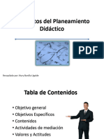 Elementos Del Planeamiento Didáctico