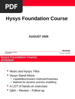 Hysys Foundation Course