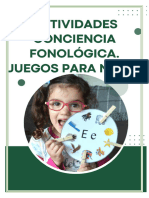 Actividades Conciencia Fonológica. Juegos para Niños