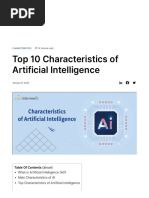 1.4.top 10 Characteristics of Artificial Intelligence - InterviewBit