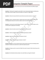 Class 9 Computer Sample Paper 3