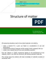 Structure of Matter L1 L2 L3