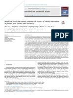 Blood Flow Restriction Training Improves The Efficacy of Routine Intervention in Patients With Chronic Ankle Instability