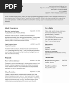 Resume Data Scientist