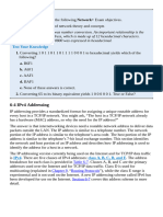 IPv4 Addressing and Subnetting