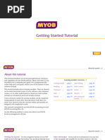 MYOB Getting Started Tutorial - (C) MYOB Technology Pty LTD 2007