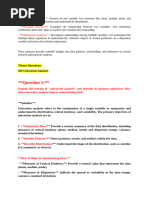 Univariate - Bivariate-Multivariate Analysis