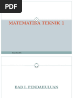 Bahan Ajar Matematika Teknik 1